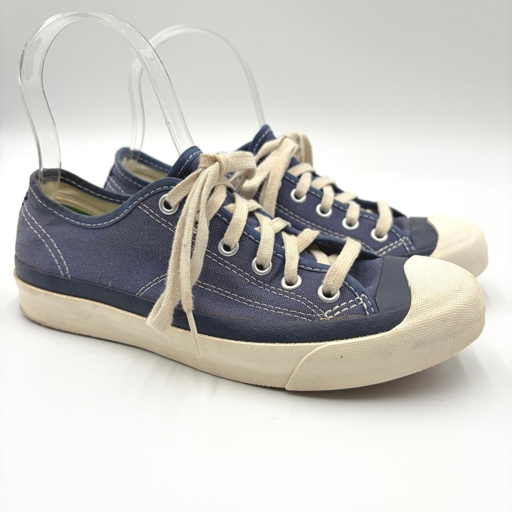 PF Flyers Womens 6.5 Mens 5 J.Crew Center Lo Navy Blue Canvas Sneakers Beach Low
